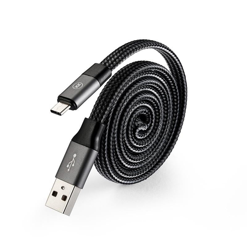 Câble spiralé à ressort spiralé mâle USB-C vers mâle USB-C, charge
