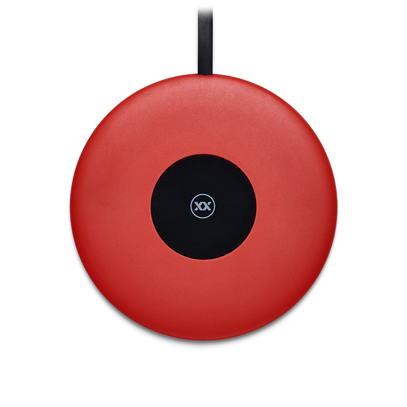 Wireless charger ChargeSpot red