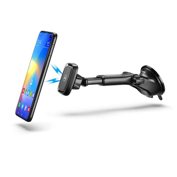 Magnetic long arm car mount for Samsung phones