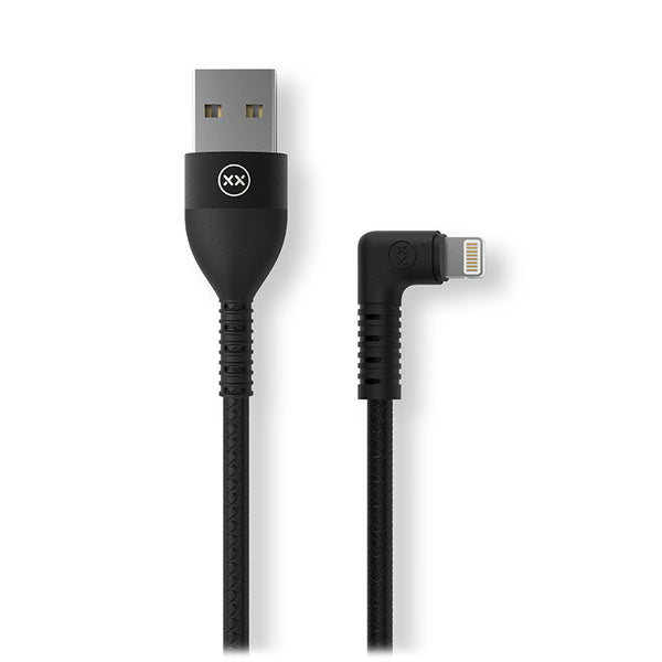 90 degree Lightning cable in black
