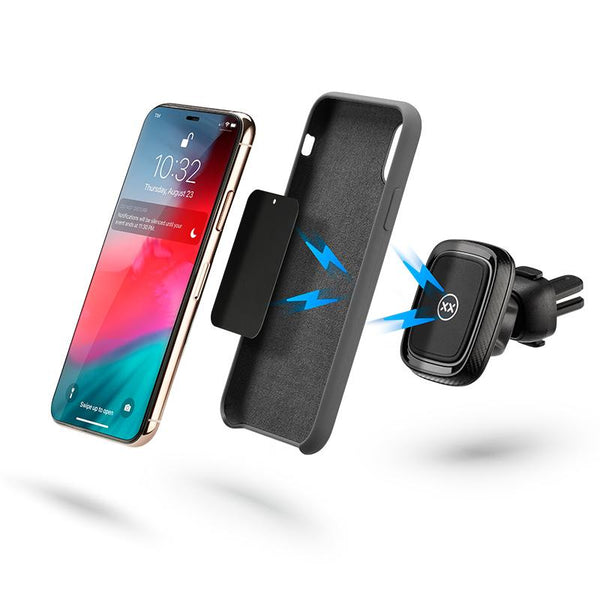 Magnetic car mount for iPhone with case